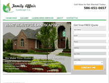 Tablet Screenshot of familyaffairland.com